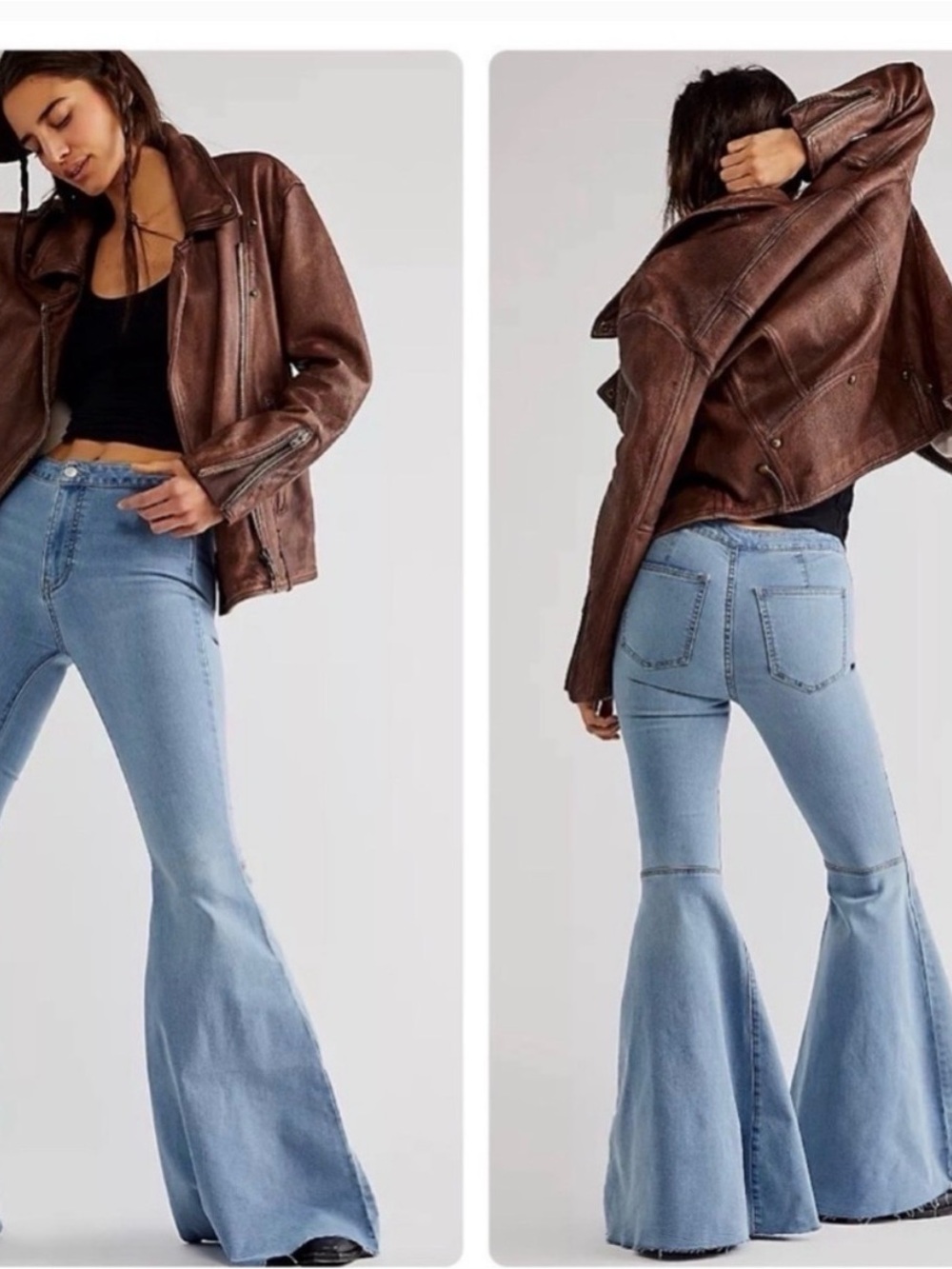 Free People We The Free Float on Flare Jeans *SEE PIC W/ SPOT*